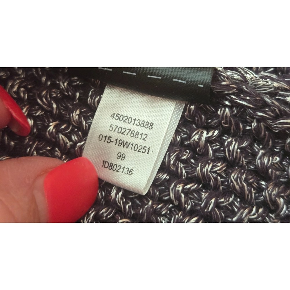 WHBM Metallic Weave Pullover Sweater Women's XS Metallic Silver Color - Picture 9 of 9